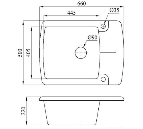 Кухонная мойка БелЭворс Flexi L + смеситель W4998-3-22 черный