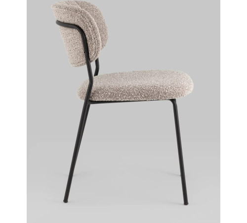 Стул Stool Group Кэрол без подлокотников FDC9003 DC2635-4A grey букле серый/черные ножки