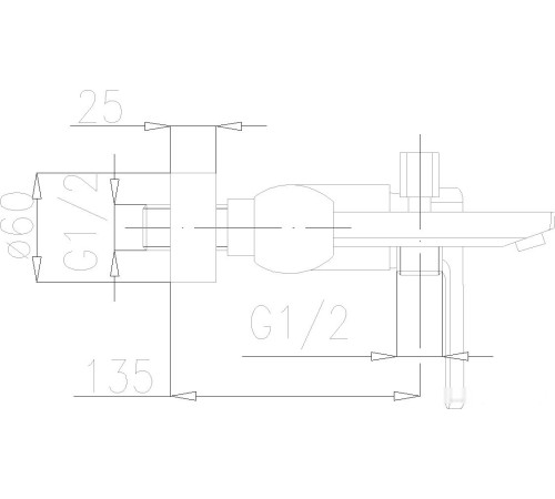 Смеситель Armatura Korund 4004-010-00