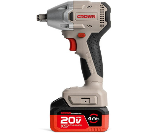 Гайковерт Crown CT22046XS-4 BMC с 2-мя АКБ, кейс