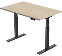 Стол Smartstol Slim 120x80x1.8 черный/дуб феррара