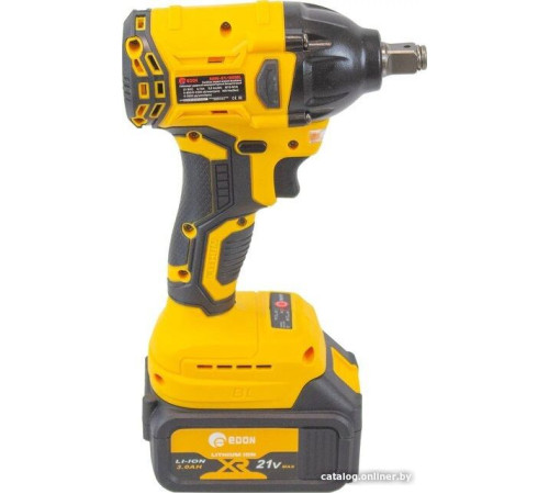 Гайковерт Edon AAW-21/300BL с 2-мя АКБ, набор оснастки