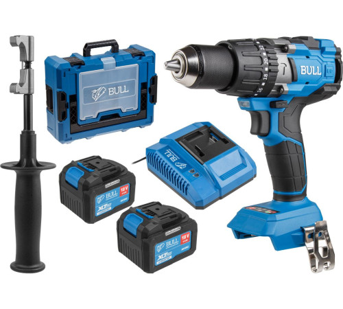 Ударная дрель-шуруповерт Bull SR 1805 Xcase XLTpro 1329883 с 2-мя АКБ, кейс