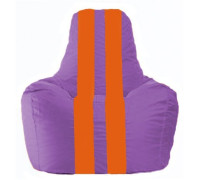 Кресло-мешок Flagman Спортинг С1.1-110 сиреневый/оранжевый