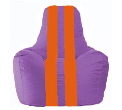 Кресло-мешок Flagman Спортинг С1.1-110 сиреневый/оранжевый