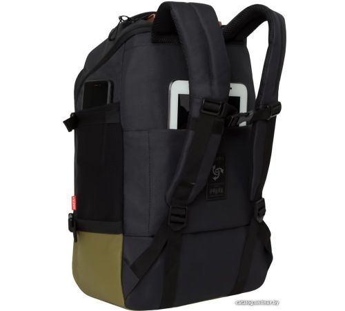 Городской рюкзак Grizzly RQ-019-21/3 черный/хаки