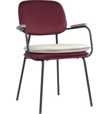 Стул с подлокотниками Bergenson Bjorn Pea BB0000618 бордовый/бежевый