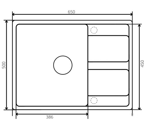 Кухонная мойка ZorG Apollo 65 серый жемчуг