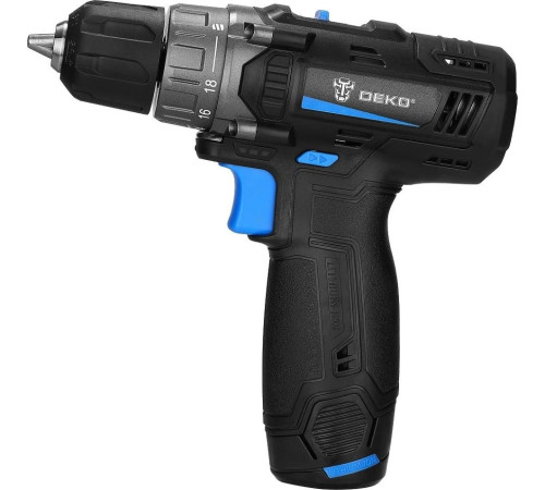 Дрель-шуруповерт Deko DKCD12 083-1113 с 2-мя АКБ, кейс