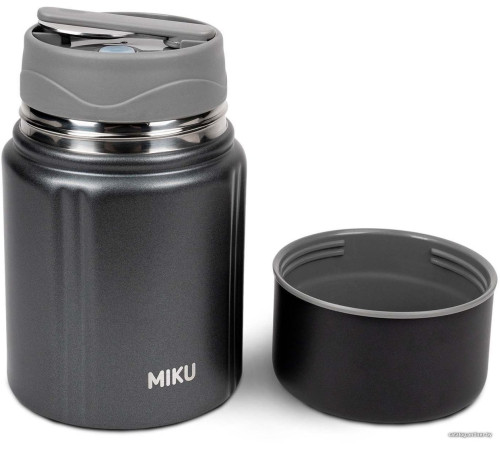 Термос для еды Miku 780 мл темно-серый