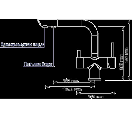 Смеситель  Wasserkraft A8017