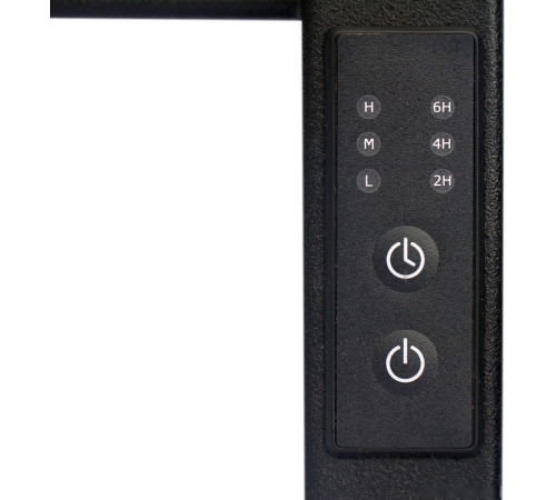 Полотенцесушитель Granula Квадро Снейк 43x50 терморегулятор, черный матовый