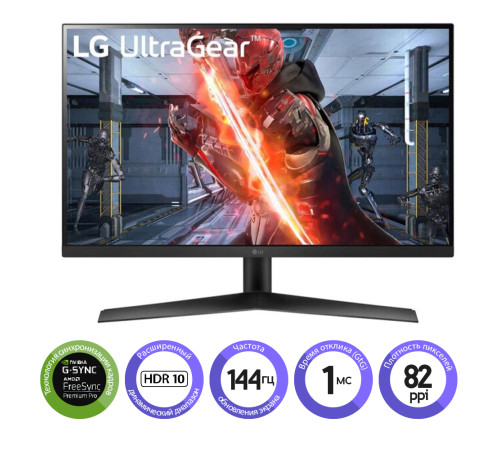 Игровой монитор LG UltraGear 27GN60R-B