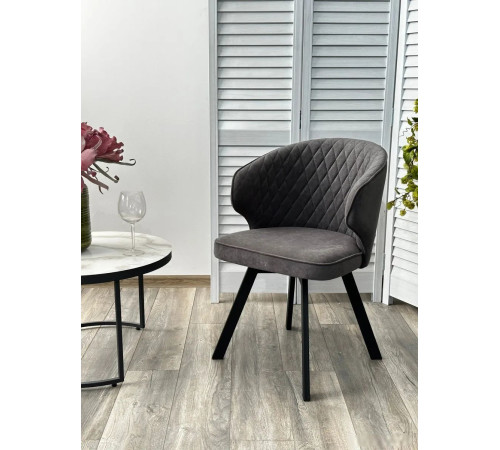 Стул с подлокотниками M-City Skat 670M05341 B28 темно-серый/черный