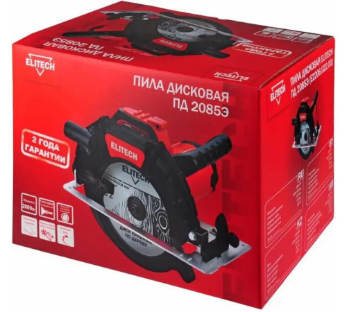 Дисковая циркулярная пила ELITECH ПД 2085Э E2206.022.00