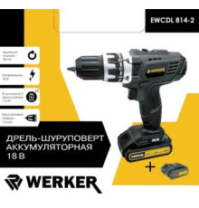 Дрель-шуруповерт Werker EWCDL 814-2 с 2-мя АКБ, кейс