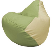 Кресло-мешок Flagman Груша Макси Г2.3-1910 оливковый/светло-бежевый