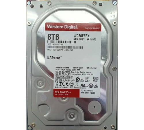 Жесткий диск WD Red Plus 8TB WD80EFPX
