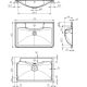 Умывальник BelBagno BB700/455-LV-MR-ALR