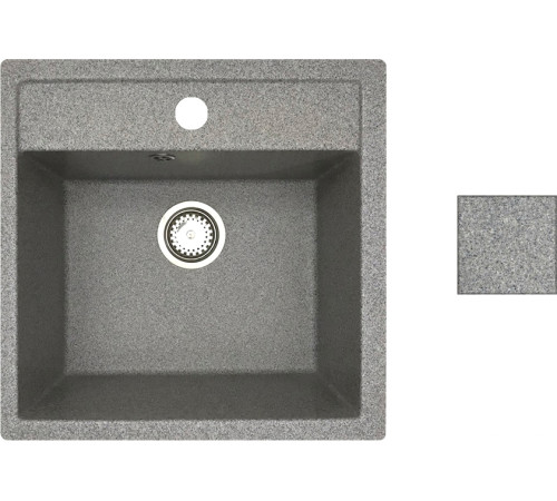 Кухонная мойка БелЭворс Rio серый, без сифона