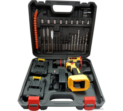 Дрель-шуруповерт Edon AD-21PBL с 2-мя АКБ, кейс, набор оснастки