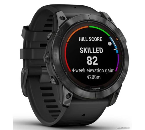 Умные часы Garmin Fenix 7X Pro Solar сланцево-серый/черный