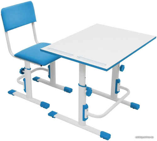 Ученический стул Polini Kids City/Smart S белый/синий