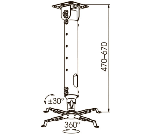 Кронштейн для проектора Kromax PROJECTOR-100