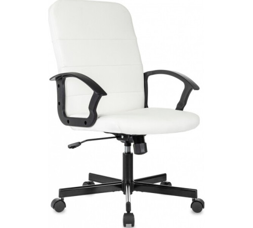 Офисное кресло Бюрократ Triest белый, экокожа