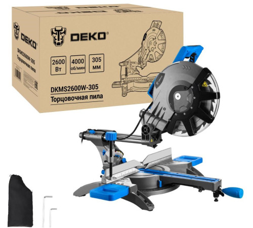Торцовочная пила Deko DKMS2600W-305 Laser 083-1094