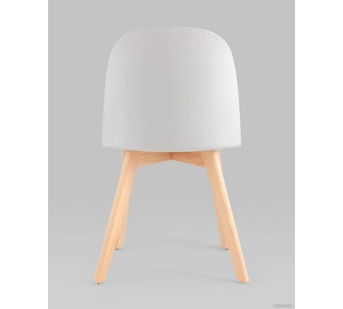 Стул Stool Group Fog с подушкой SL-7022DM светло-серый, деревянные ножки