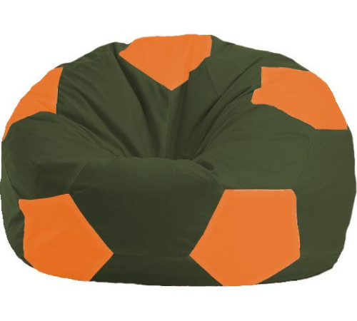 Кресло-мешок Flagman Мяч Стандарт М1.1-56 темно-оливковый/оранжевый