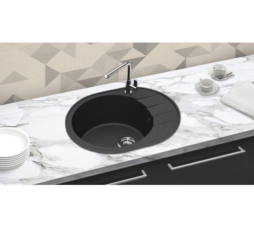 Кухонная мойка Berge BR-6201 черный матовый