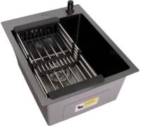 Кухонная мойка Wisent WS-34050BD/GER013 с сифоном, дозатором и коландером