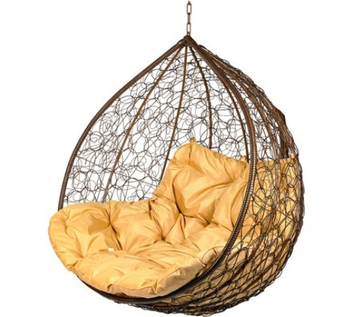 Подвесное кресло BiGarden Gemini BS коричневый/бежевый