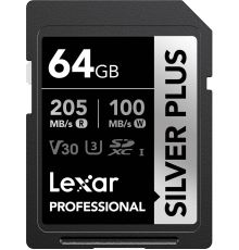 Карта памяти Lexar Professional SILVER PLUS SDXC LSDSIPL064G-BNNNG 64GB