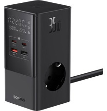 Сетевое зарядное Baseus PowerCombo Tower PowerStrip 3AC2+U2+С 35W CCGAN35-S3ACE