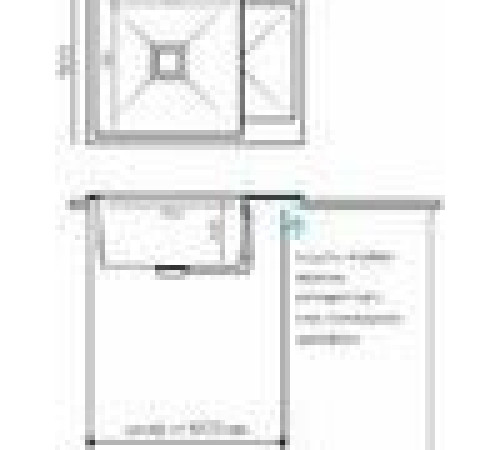 Кухонная мойка Polygran Blade 660 серый