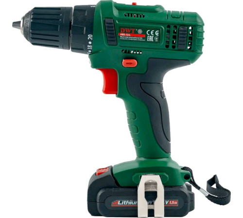 Дрель-шуруповерт DWT ABS-12 L-2 BMC с 2-мя АКБ, кейс