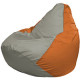 Кресло-мешок Flagman Груша Мини L Г0.1-342 серый/оранжевый