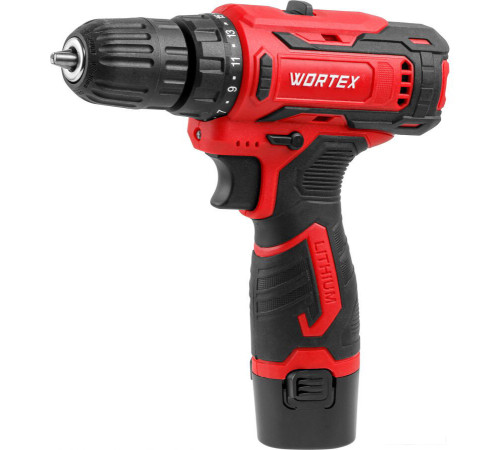 Дрель-шуруповерт Wortex BD 1220 Li 1329356 с 2-мя АКБ, кейс