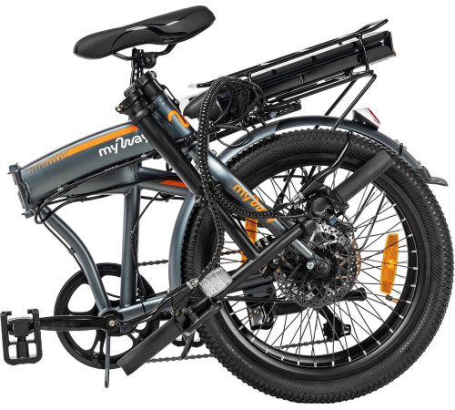 Электровелосипед MyWay Fold 250 20 15, графитовый