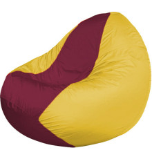 Кресло-мешок Flagman Classic К2.1-59 желтый/бордовый