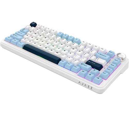 Клавиатура Ajazz AK820 Max Plus белый/голубой, Ajazz Daydream