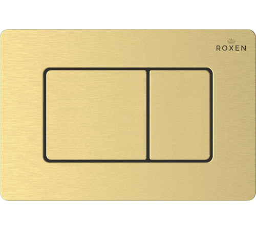 Унитаз подвесной Roxen Vine Tornado в комплекте с инсталляцией StounFix Dual Fresh 6 в 1 979022 кнопка: брашированное золото