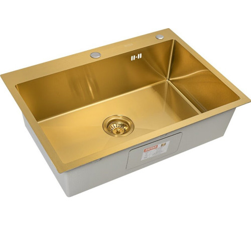 Кухонная мойка ARFEKA ECO AR 700*500 GOLD PVD NANO