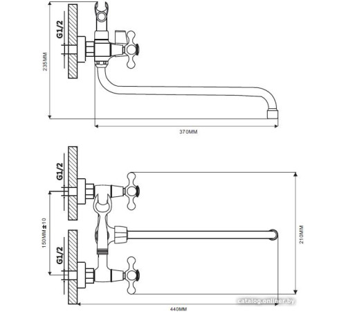 Смеситель Ekko EM2619-2