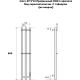 Полотенцесушитель Маргроид Ferrum Inaro СНШ Профильный 80x6x12 6 крючков, Черный матовый, скрытого монтажа, таймер справа