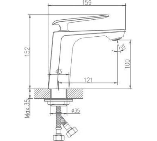 Смеситель Haiba HB10548-8 белый