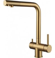 Смеситель Paulmark Skalen Sk213020-BG брашированное золото